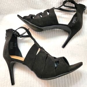 Christian Siriano, 11W, Black Strappy Heels